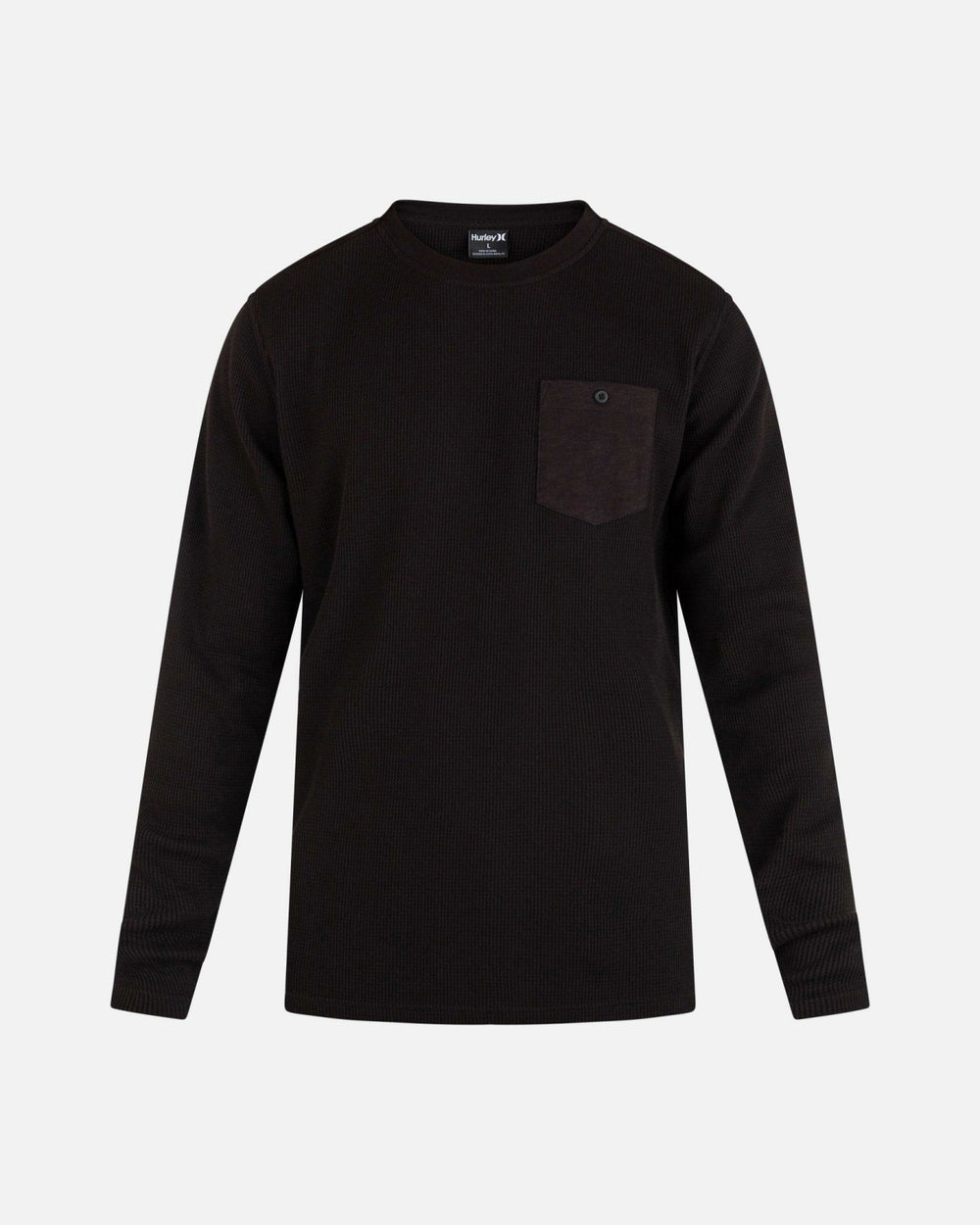 Felton Thermal Crew Long Sleeve - Black