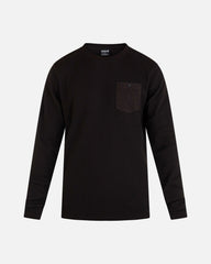 Felton Thermal Crew Long Sleeve - Black