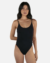 Solid Moderate One Piece - Black