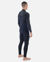 Mens Plus Sleeve Texture 4/3mm Fullsuit - Black