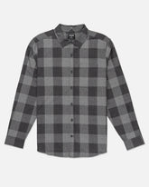 Portland Organic Flannel Long Sleeve - Dark Stone Grey