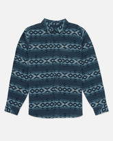 Portland Jacquard Flannel Long Sleeve - Armored Navy