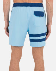 Phantom Eco Block Party Volley Boardshort 17" - Blue Dream