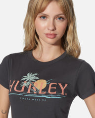Coastline Baby Tee - Off Black