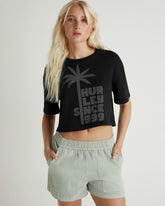 99 Boxy Crop Tee - Black