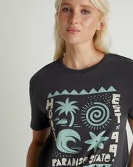 Paradise State Classic Tee - Off Black