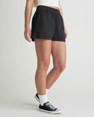 Wavy Days Short - Off Black