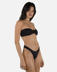 Solid Tanga Bottom - Black