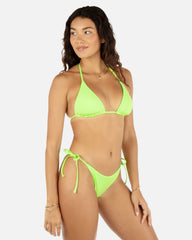 Solid Reversible Cheeky Tie Side Bottom - Key Lime/Grass Green
