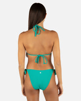 Wave Scrunch Cheeky Tie Side Bottom - Teal