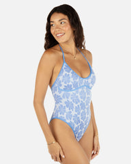 Pua Jaquard Cheeky One Piece - Cloud