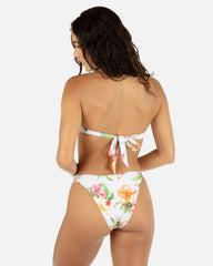 Malia Front Slide Cheeky Bikini Bottom - White