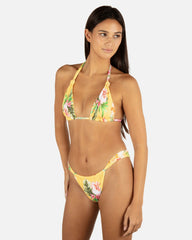 Malia Front Slide Cheeky Bikini Bottom - Sorbet