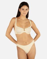 Retro Geo Underwire Bralette - Chartreuse