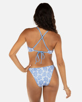 Pua Jacquard Cheeky Tab Side Bikini Bottom - Cloud