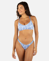 Pua Jacquard Cheeky Tab Side Bikini Bottom - Cloud