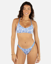 Pua Jacquard Scoop Front Bralette Top - Cloud