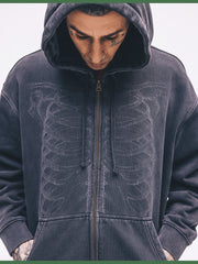 Hurley x Travis Barker Bones Zip Hoodie - Black