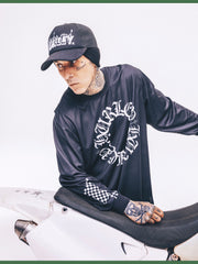 Hurley x Travis Barker Check Out Long Sleeve Jersey - Black