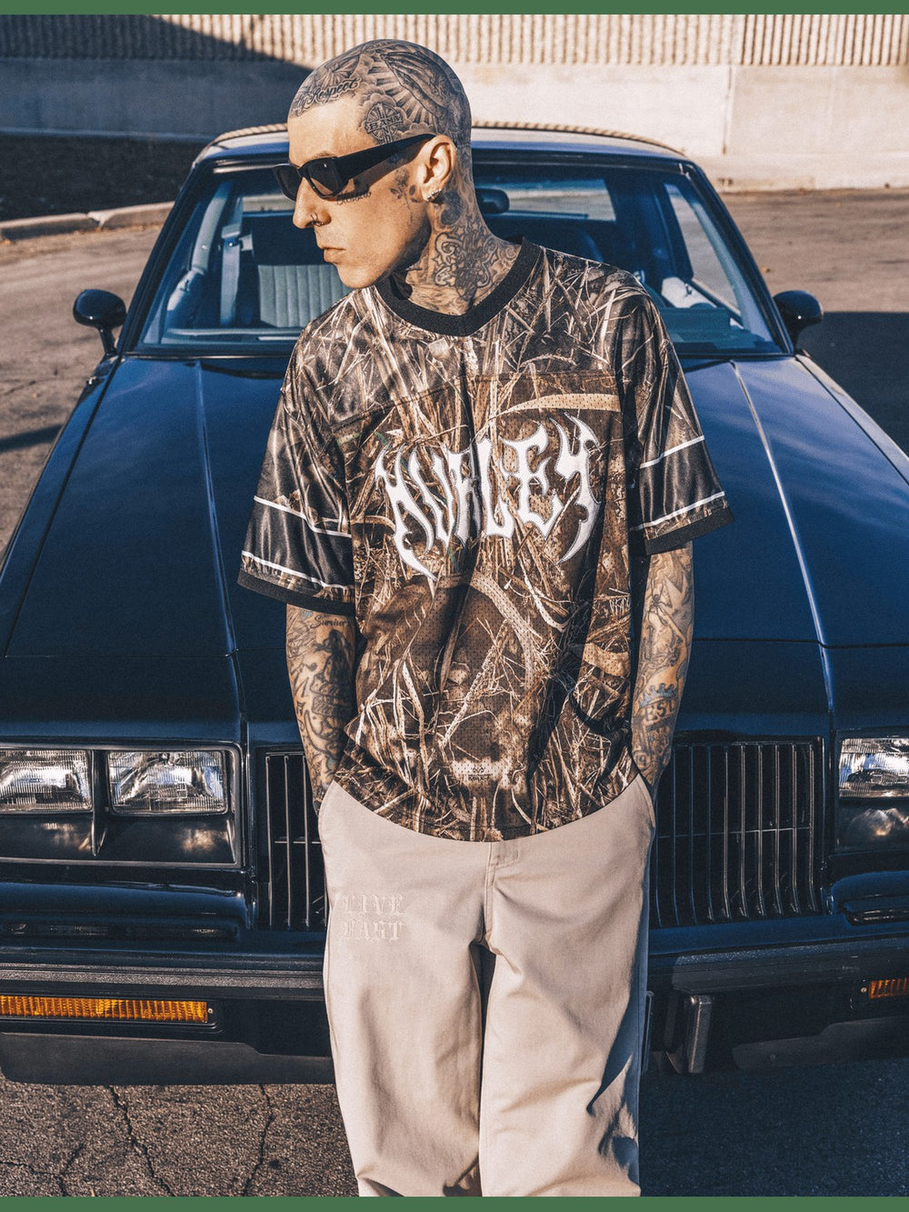 Hurley x Travis Barker Real Tree Blitz Jersey - Black