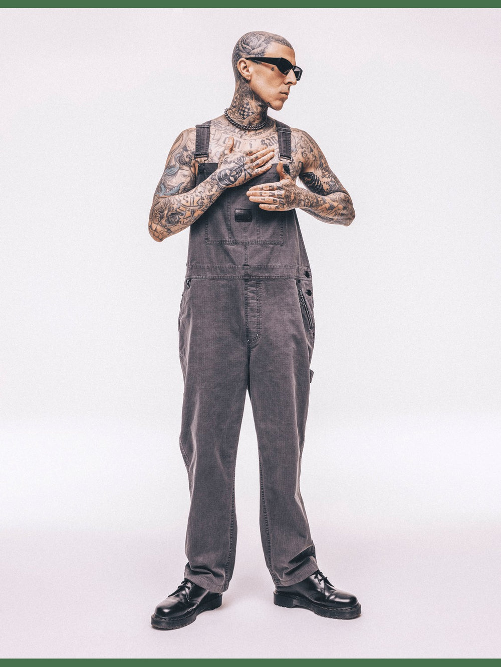 Hurley x Travis Barker Backstage Wide Overall - Black