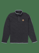 Middleton Quilted Quarter Zip - Dark Stone Grey