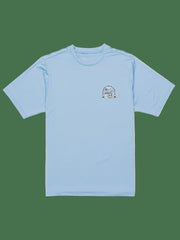 Hybrid UPF Short Sleeve Rashguard - Eiffel Blue