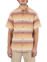 Lido Stripe Short Sleeve Shirt - Hazelnut