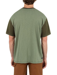 Merchant Short Sleeve Henley - Army