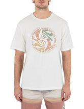 Yin Yang Palms Short Sleeve - Barely Bone