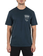 H2O Dri Skulls and Flowers Short Sleeve - Armored Navy