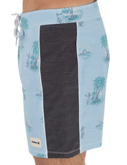 Phantom Naturals Blocked Session Boardshort 16" - Eifel Blue