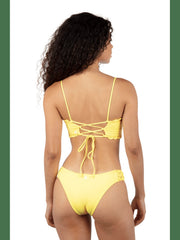 Macrame Cheeky Hipster Bikini Bottom - Mimosa