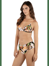 Atrium Tropical Banded Triangle Bikini Top - Black