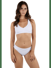 Amphora Halter Bikini Top - White