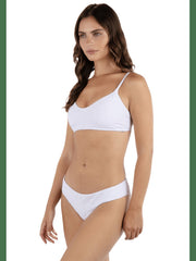 Amphora Bralette Bikini Top - White