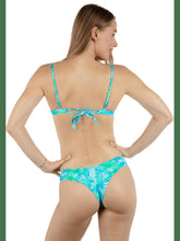 Tropic Dreams V Front Skimpy Bikini Bottom - Aquarius Blue