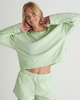 Venice Terry Boxy Crew Sweatshirt - Spray