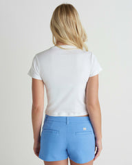 Casa Del Hurley Baby Tee - White