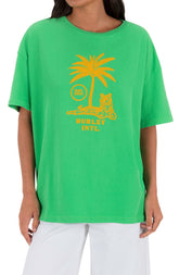 Ex Libris Boyfriend Tee - Island Green