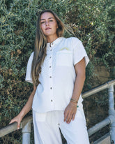 Goldie Boyfriend Short Sleeve - Off White