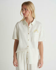 Goldie Boyfriend Short Sleeve - Off White