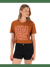 Botany Boxy Crop Tee - Leather Brown