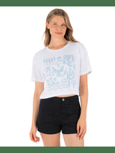Siesta Boxy Crop Tee - White