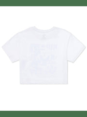 Siesta Boxy Crop Tee - White