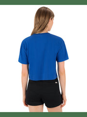 Fine Establishment Boxy Crop Tee - Ocean Blue