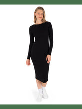 Just A Girl Long Sleeve Dress - Black