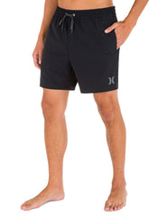 One And Only Solid Volley Boardshort 17" - Black