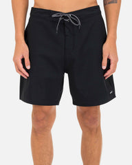 Phantom-Eco One And Only Solid 18" Boardshort - Black