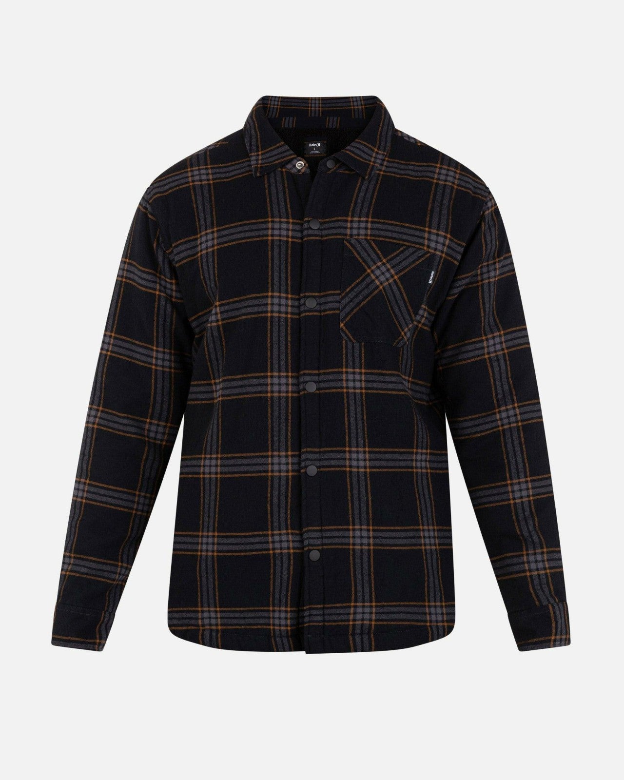 Portland Sherpa Lined Flannel - Black
